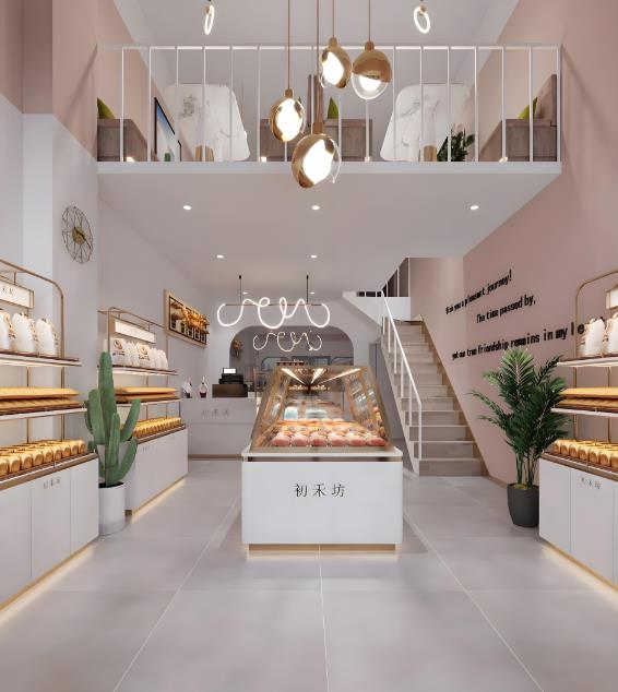 初禾坊甜品店裝修效果圖